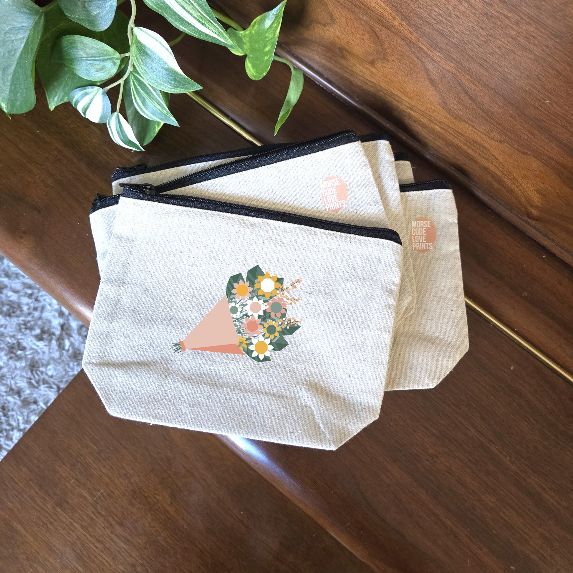 Bouquet | Canvas Zipper Pouch