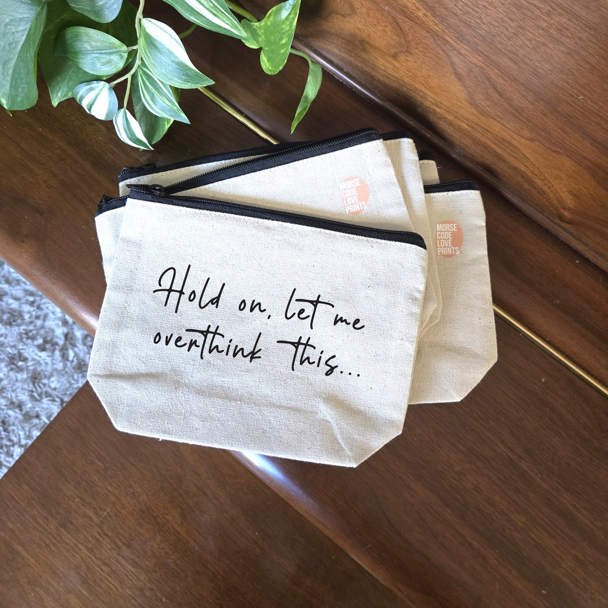 Overthink | Canvas Zipper Pouch